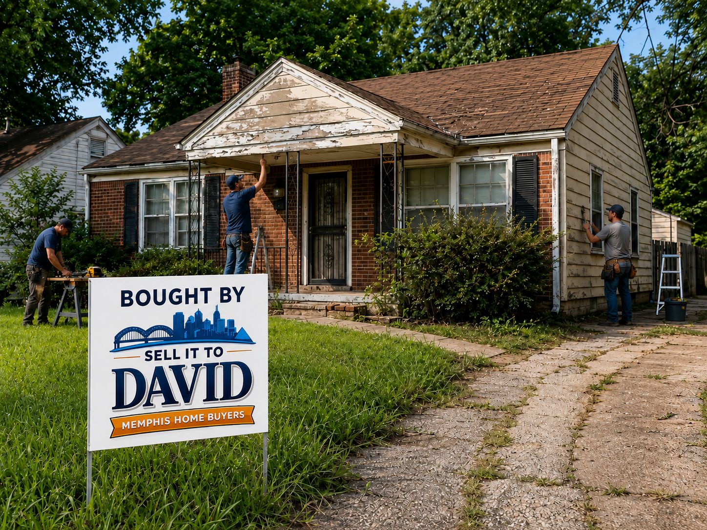 Sell it to David reviewing a Memphis house before foreclosure with urgent repair and timeline issues