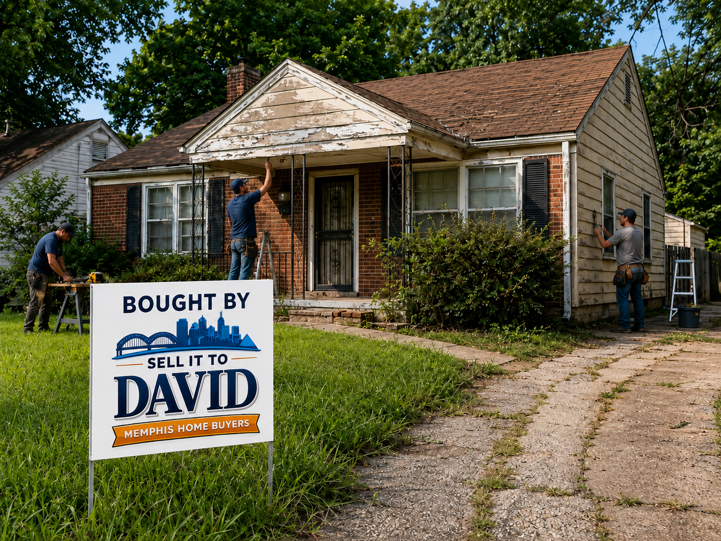 Sell it to David reviewing a Memphis house with code violations and major repair issues
