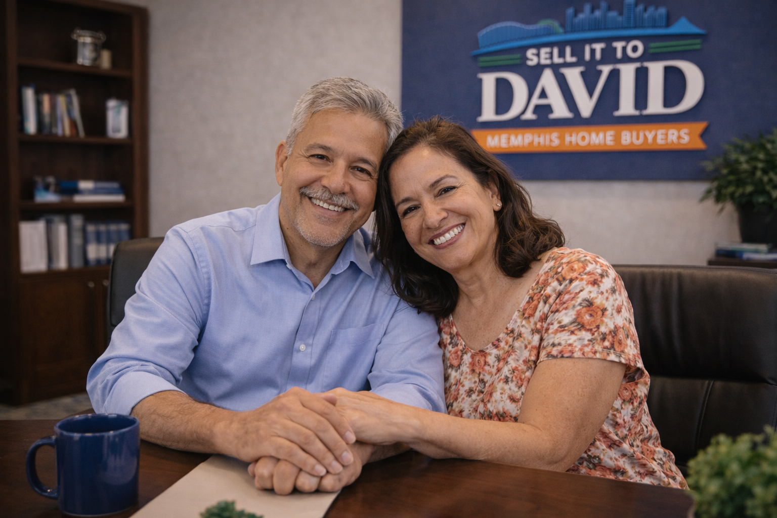 Memphis homeowners discussing selling their home with Sell it to David