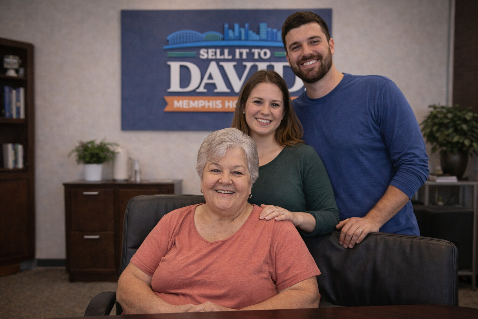 Memphis homeowner at the Sell it to David office